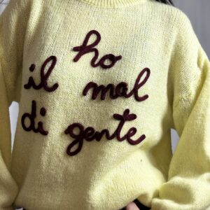 Maglione “ho il mal di gente “