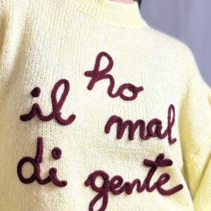 Maglione “ho il mal di gente “