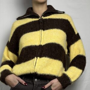Maglione righe Giallo